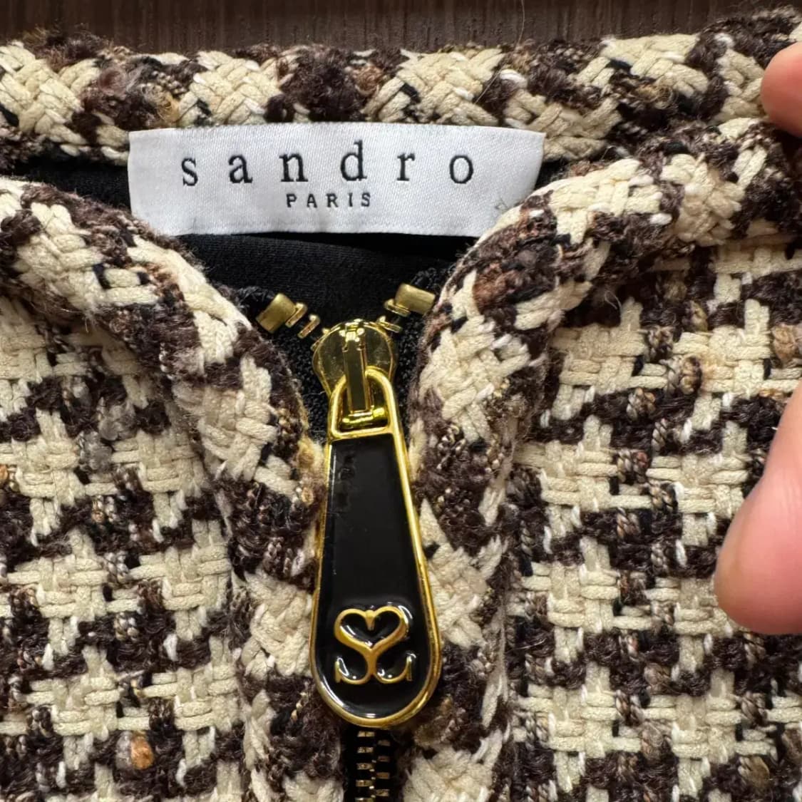 산드로 하운드투스 체크스커트 치마 상품이미지2