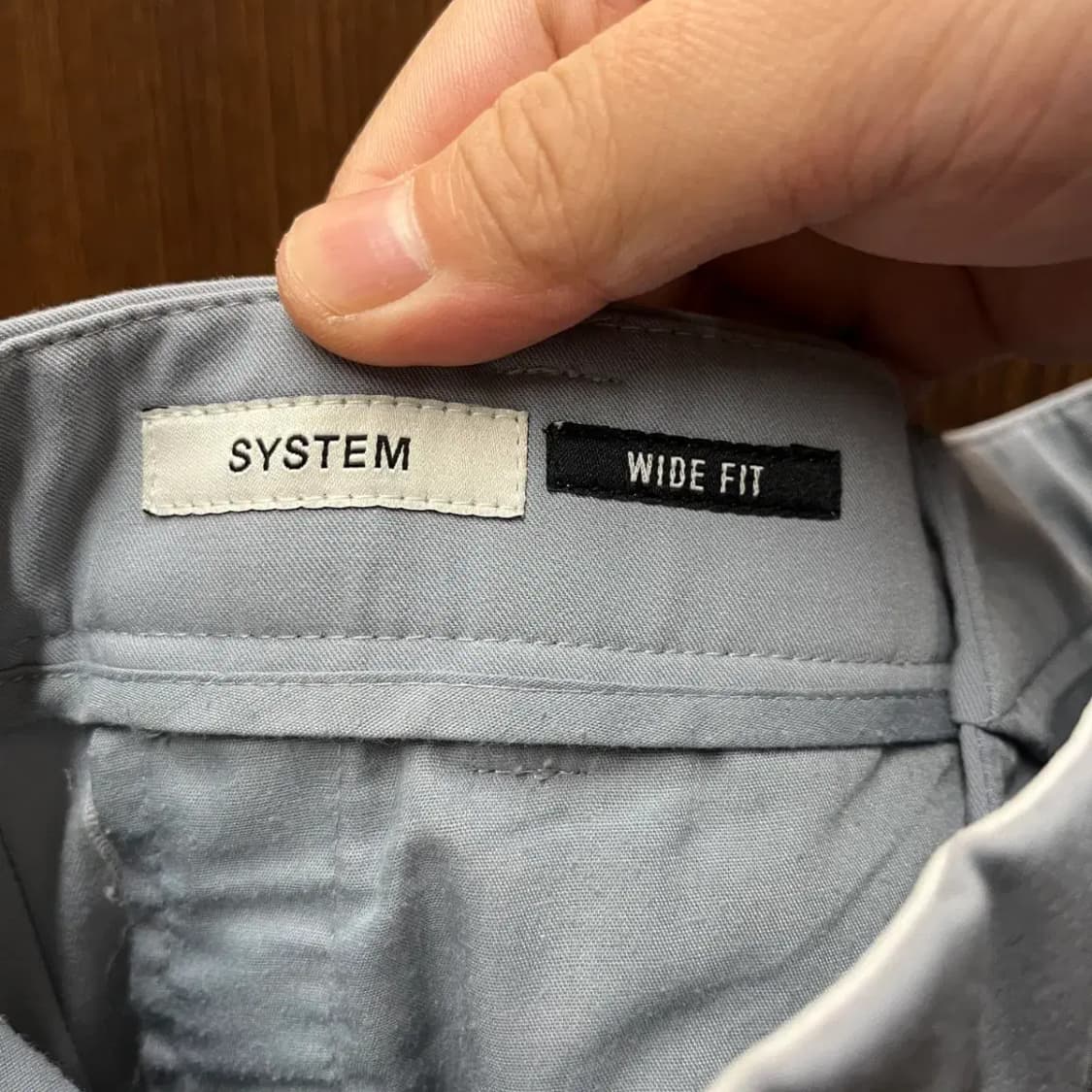 한섬 시스템 와이드핏 바지 팬츠 상품이미지2