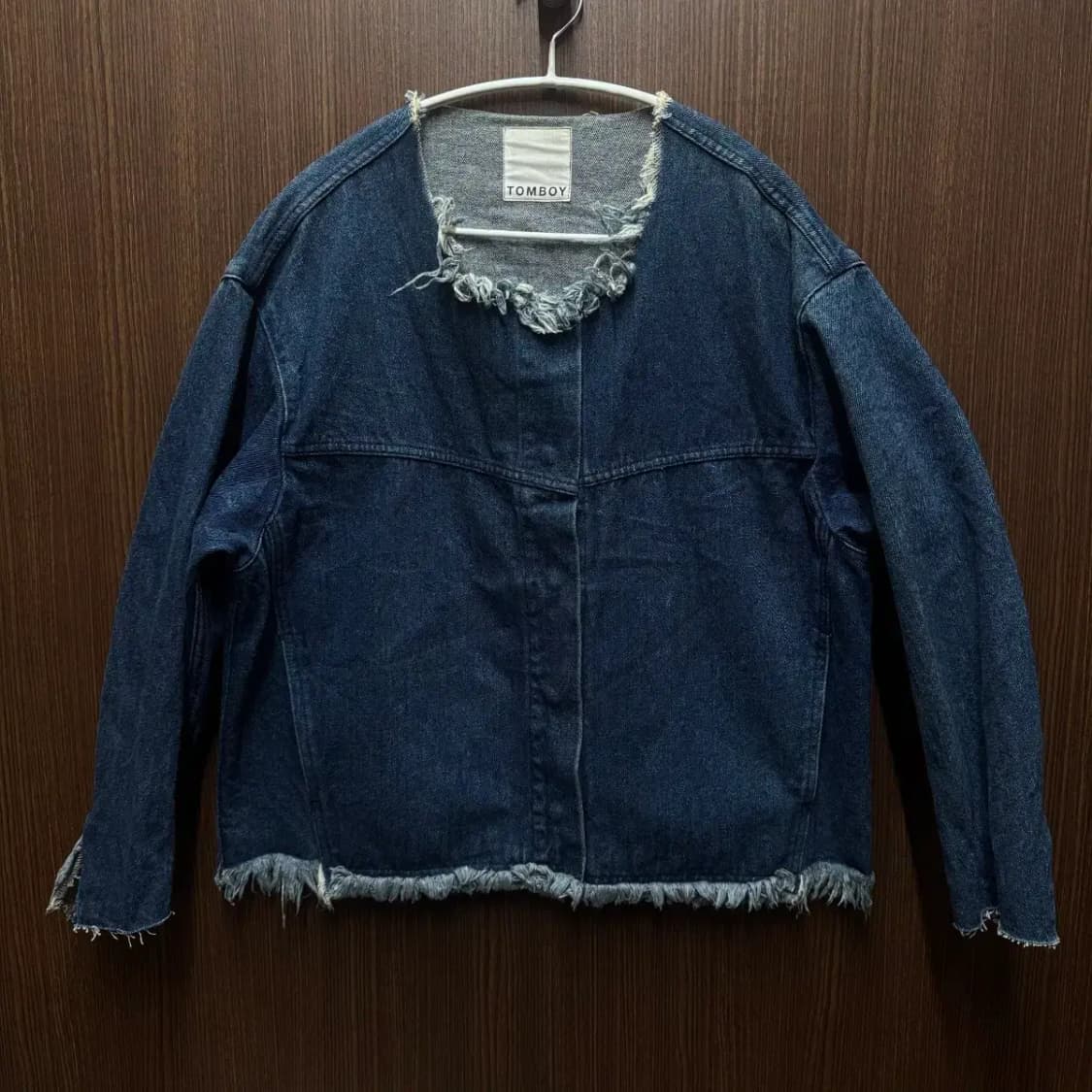톰보이 데님 가디건 청자켓 상품이미지1
