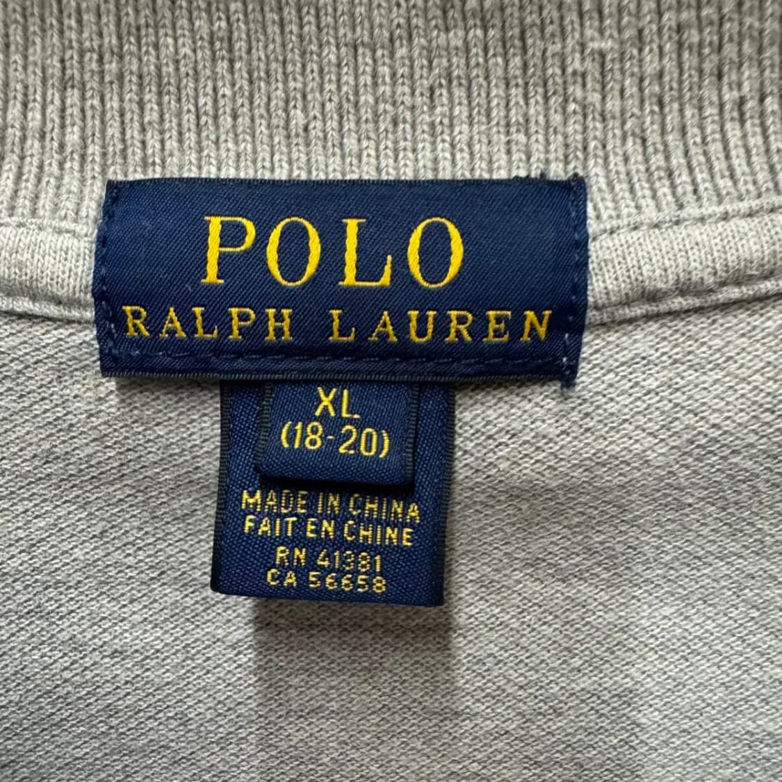 폴로 긴팔 카라티셔츠 키즈XL 상품이미지2