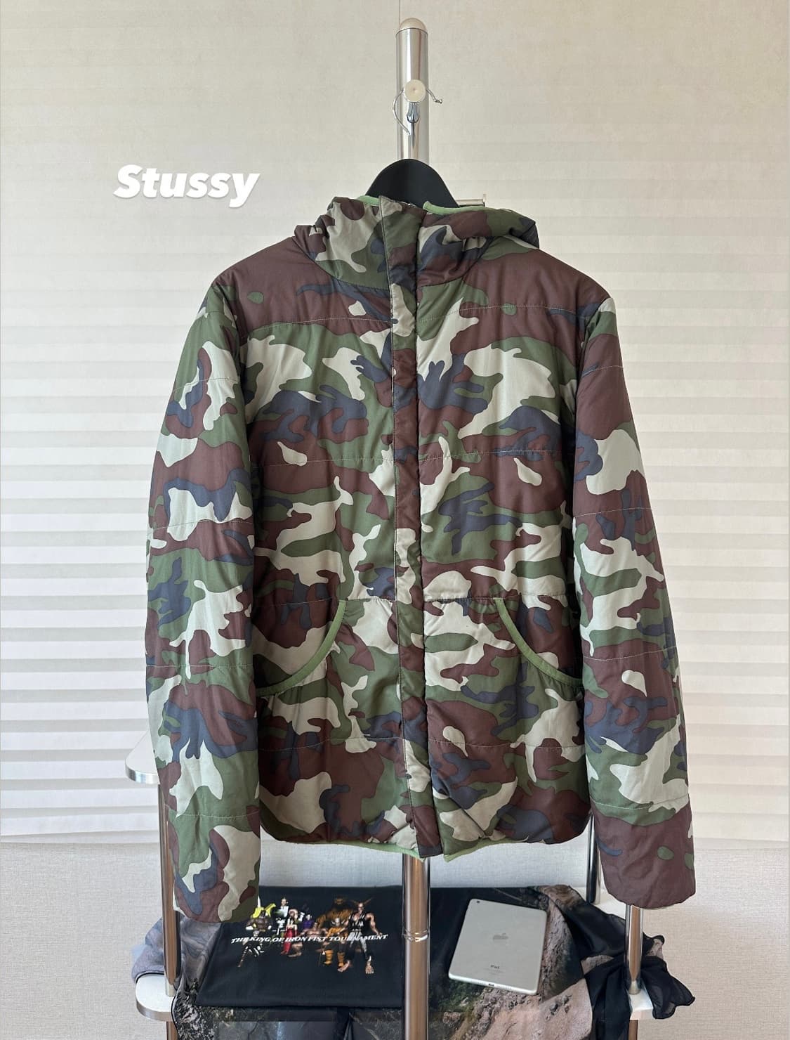 00s 스투시 카모 리버서블 패딩 자켓 상품이미지1
