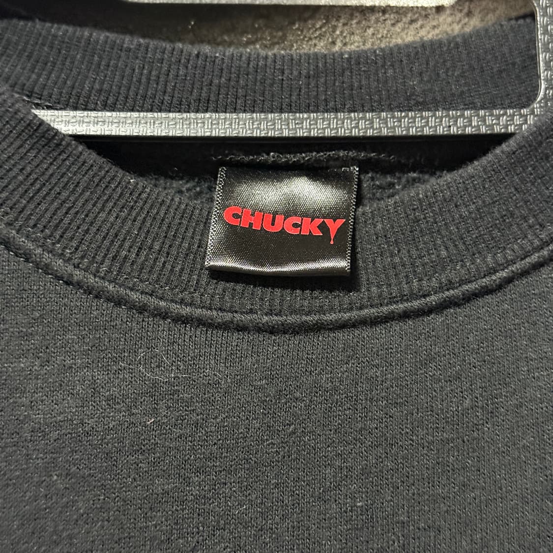 처키 Good Guys 빅 프린팅 스웻 셔츠 블랙 상품이미지4