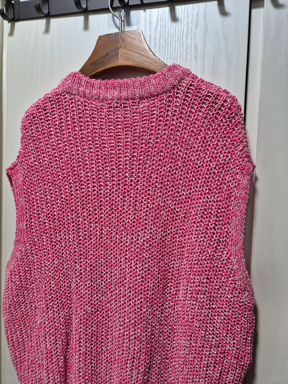 (세일)(새상품)NUAKLE 핑크 여름니트 베스트 상품이미지4