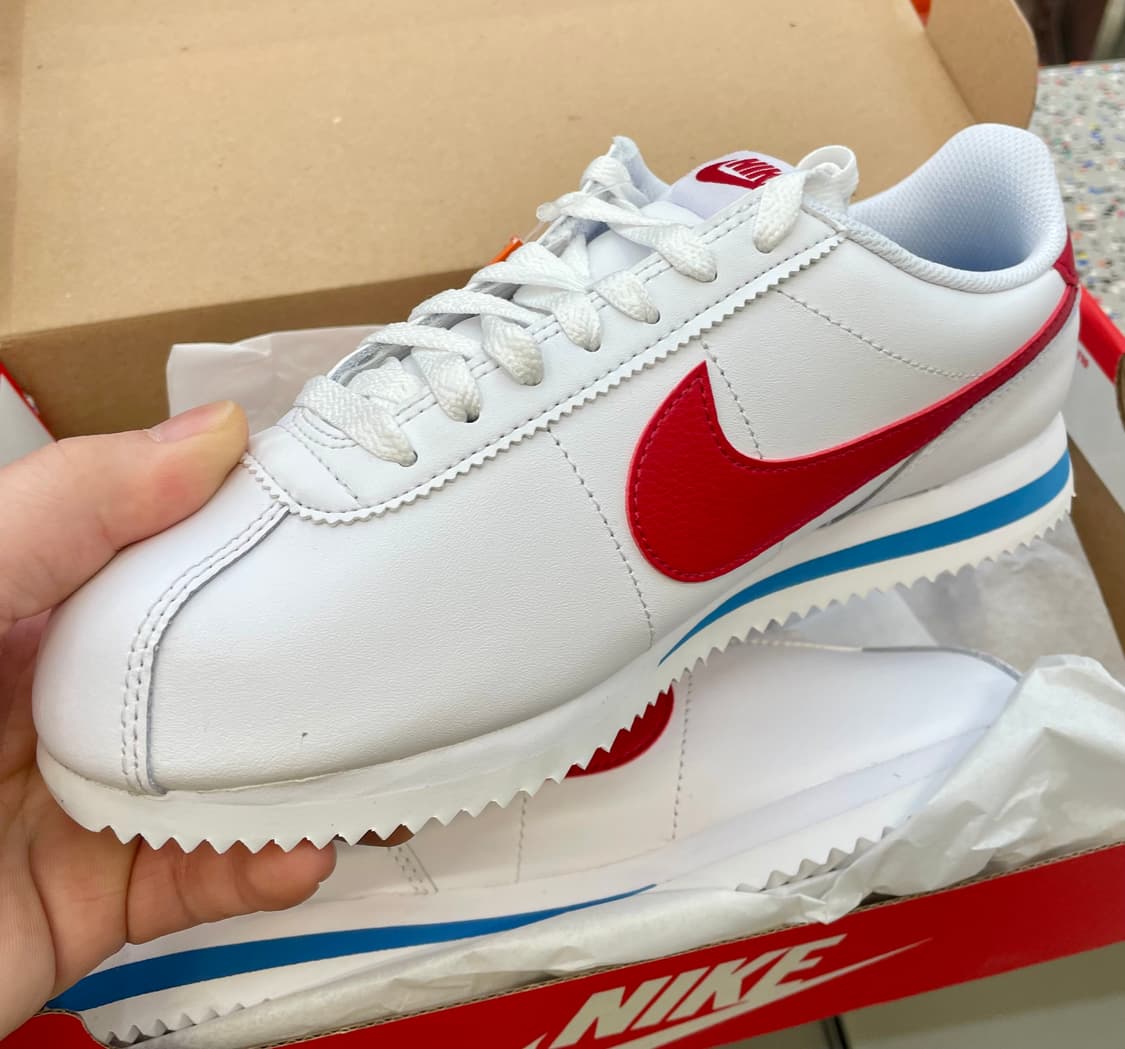 나이키 우먼스 코르테즈 화이트바시티레드 신품 상품이미지4