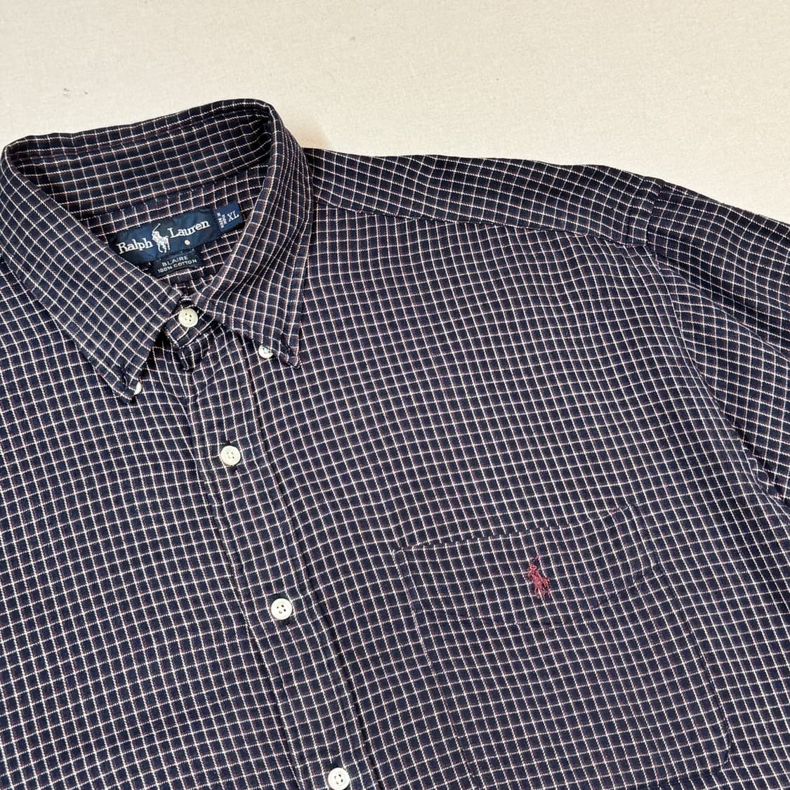 XL) 폴로 랄프로렌 클래식 원포켓 체크 셔츠 상품이미지3