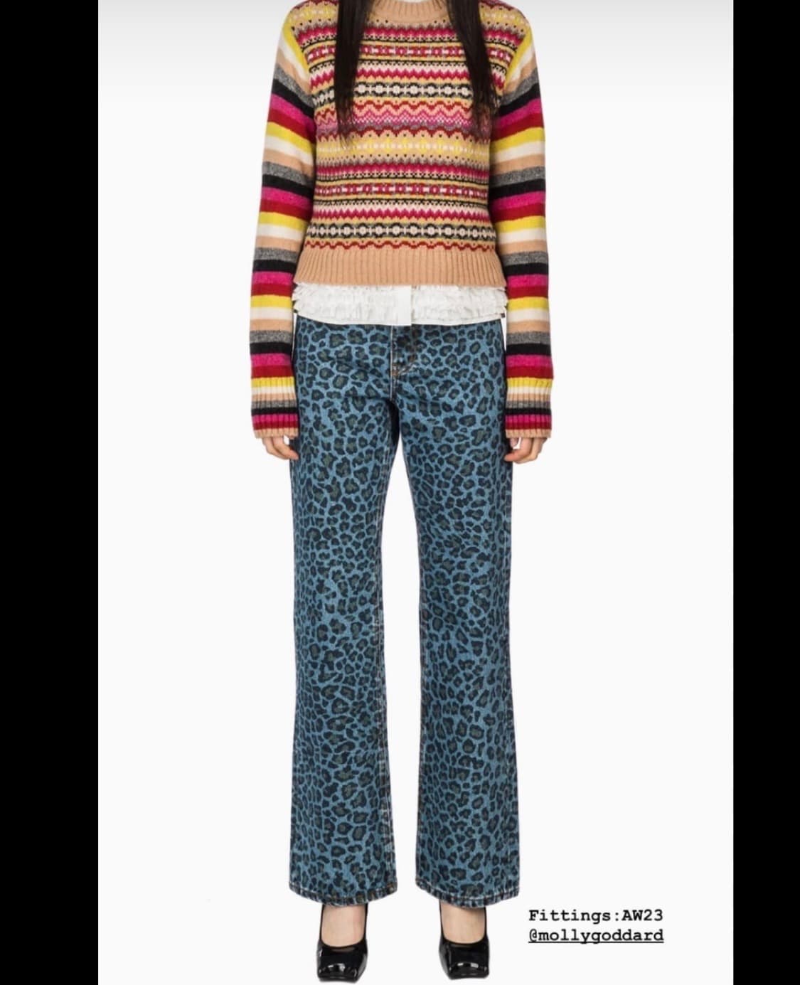 Molly Goddard 몰리고다드 도리아나 레오파드 데님 27 상품이미지4