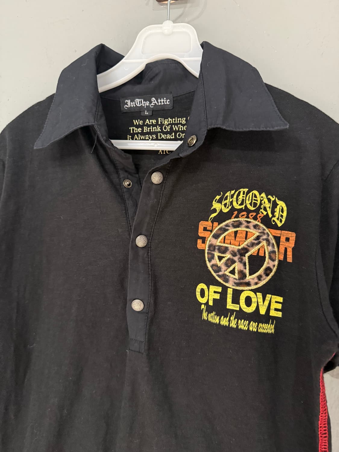In the attic leopard peace mark top 상품이미지5