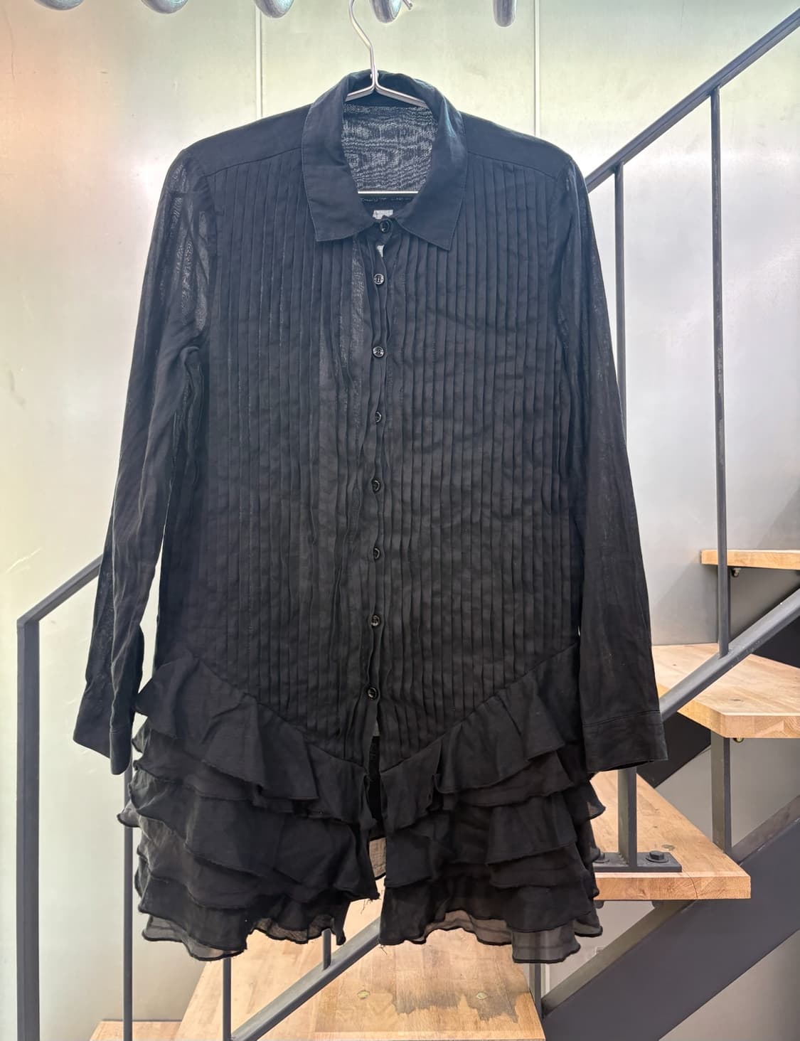 빈티지 롱셔츠 미니 원피스 상품이미지1