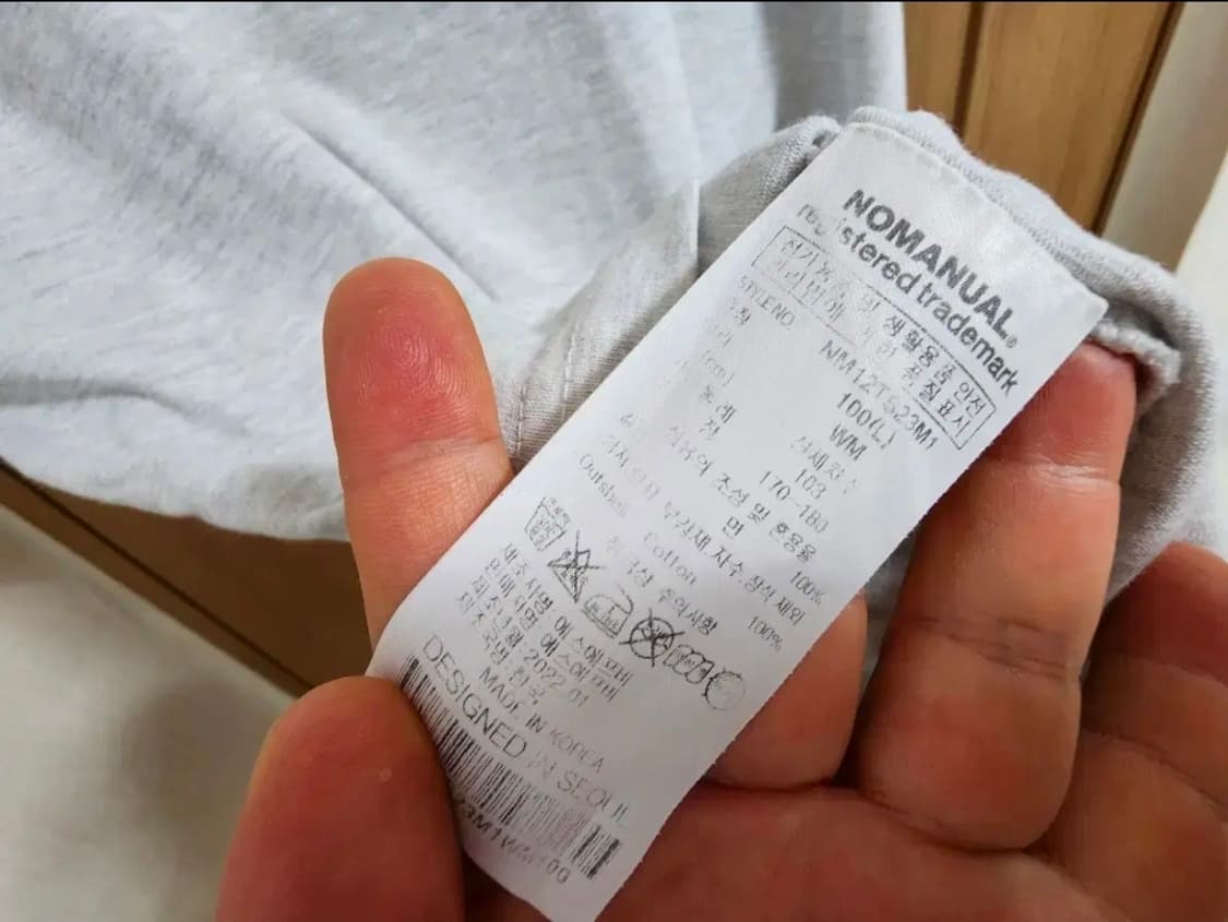 (L)노매뉴얼 반팔 티셔츠 상품이미지5