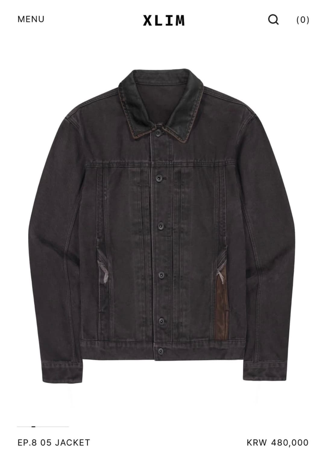 엑슬림 ep8 05 자켓 다크브라운 상품이미지1