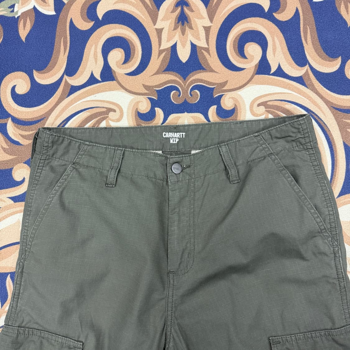 (31)칼하트WIP 립스탑 코튼 카고팬츠(올리브) 상품이미지3