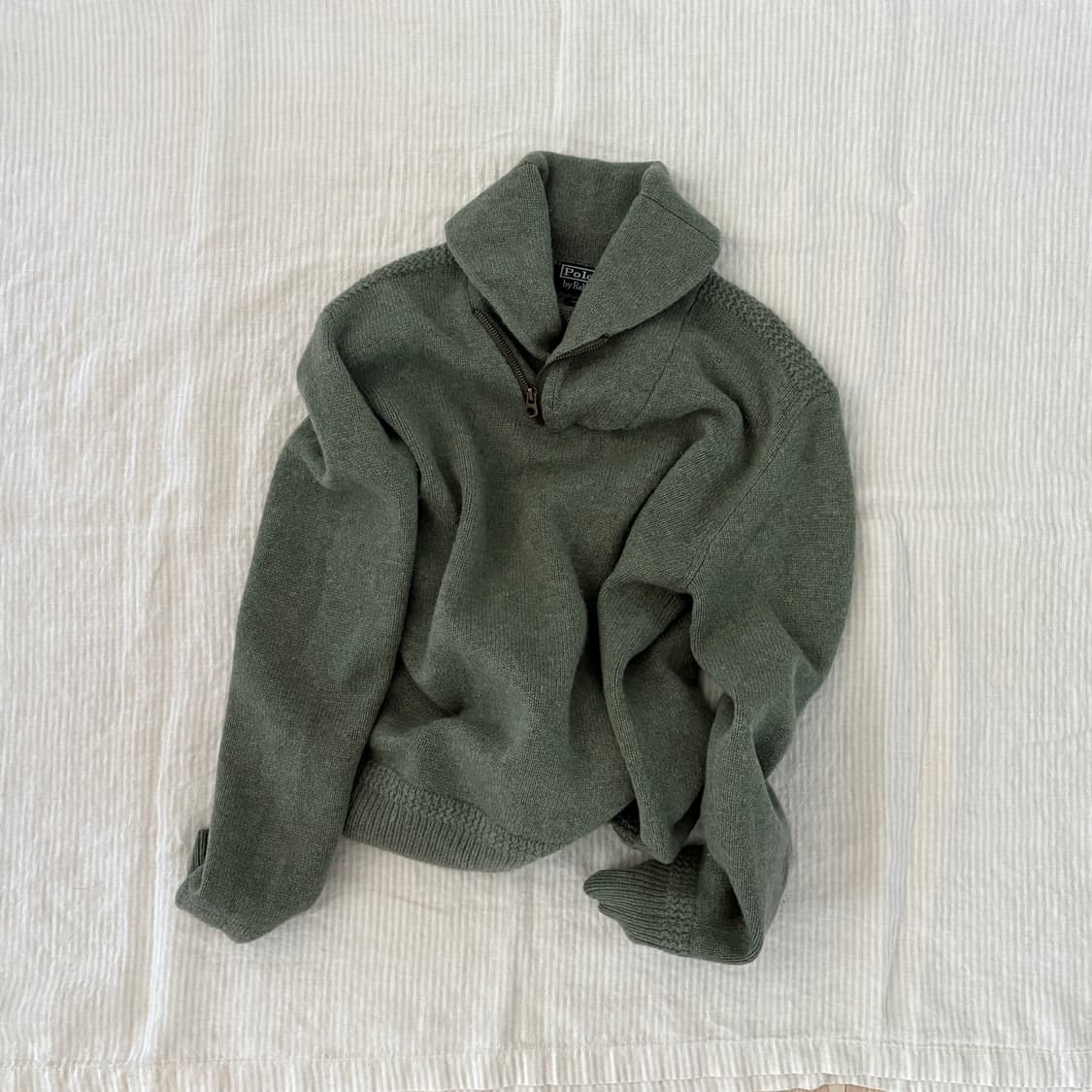  ▫️Polo Shawl Zip Knit 상품이미지1