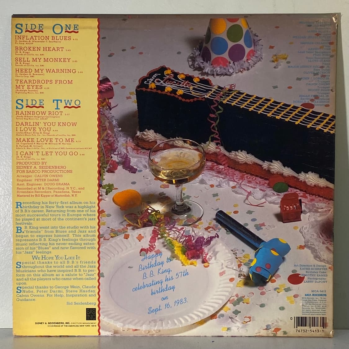(중고LP-블루스) B.B. King -Blues 'N' Jazz 상품이미지2