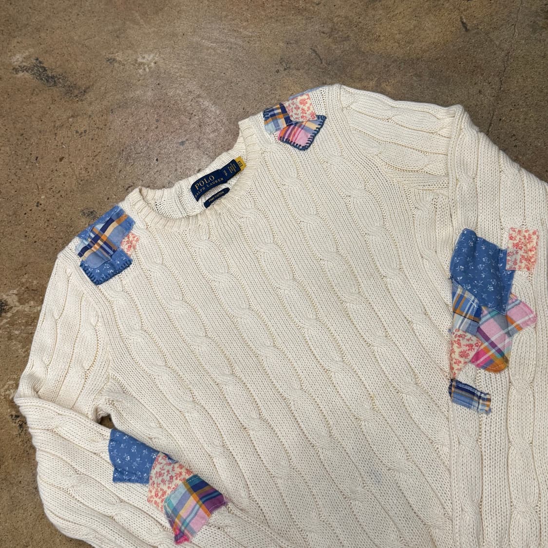 폴로 랄프로렌 모리 화이트 꽈배기 니트  상품이미지1