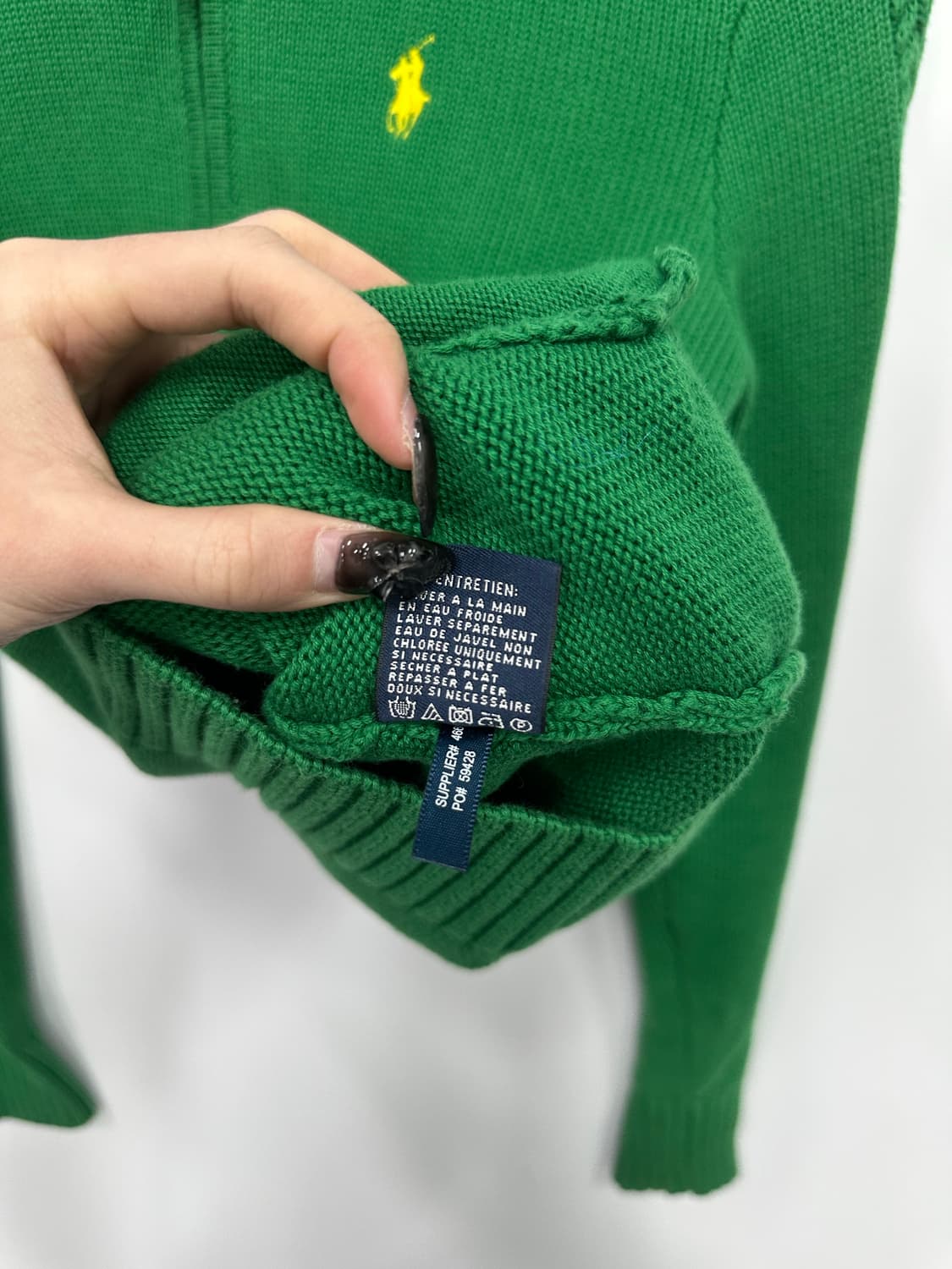 폴로 그린 니트 집업  상품이미지5