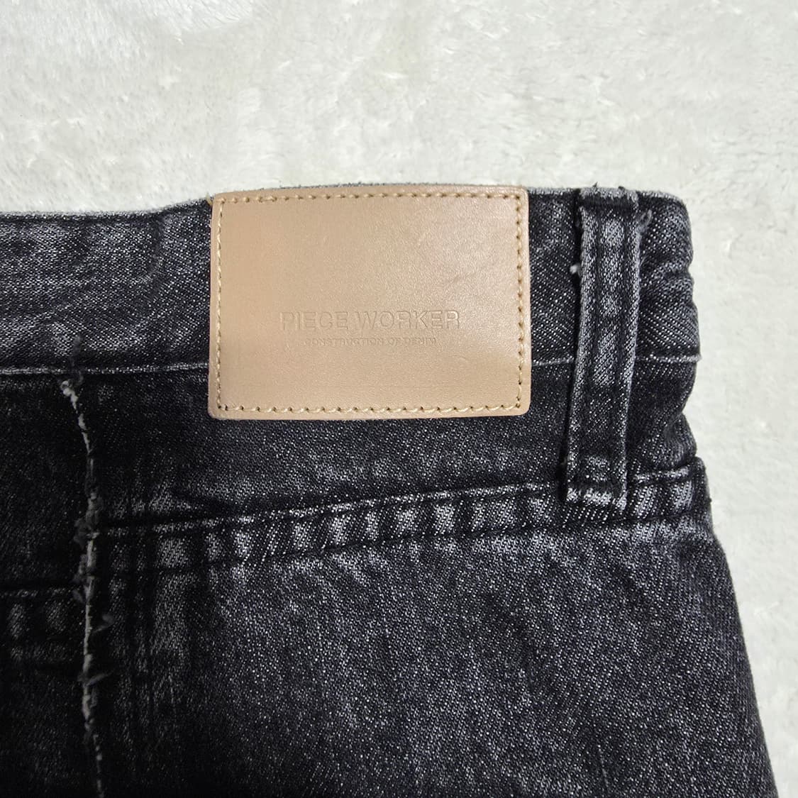 (XL)피스워커 프론트 엣지 블랙 데님 팬츠  상품이미지4