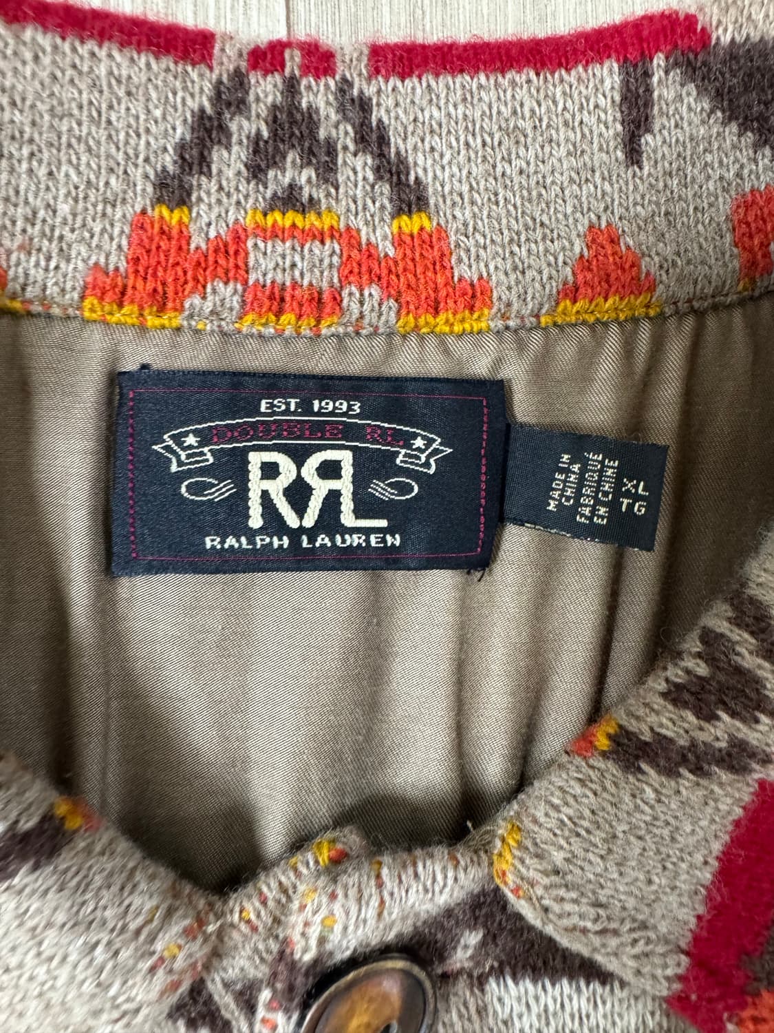 XL RRL 사우스웨스턴 나바호 울 캐시미어 니트 가디건 자켓 상품이미지2