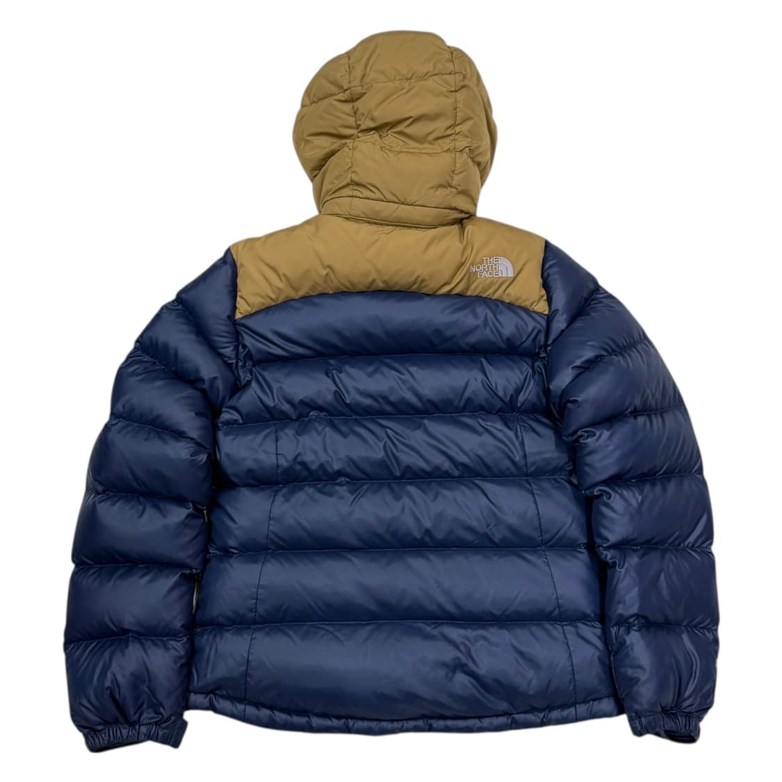 노스페이스 빈티지 미노이 눕시2 후드 숏패딩 네이비 브라운 L 상품이미지3