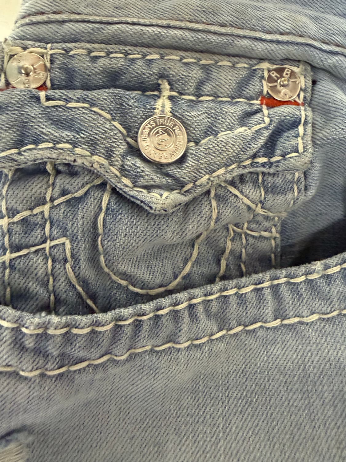 트루릴리젼 찢청 바지 상품이미지4