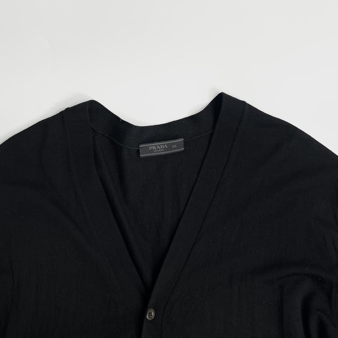 프라다 블랙 울 가디건 상품이미지5