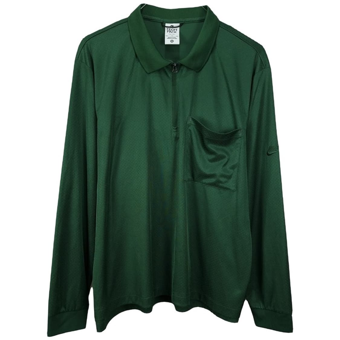 [나이키] 테크팩 시리즈 기능성 긴팔 카라티 그린 M19660 상품이미지2