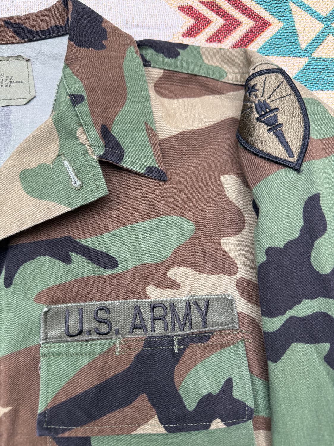 90s U.S Army  Woodland BDU jacket L/R 상품이미지4