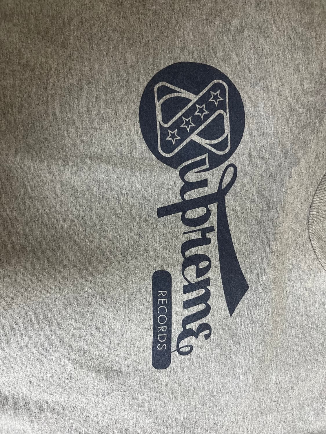 슈프림 레코드 티셔츠 (m) 헤더그레이 상품이미지6