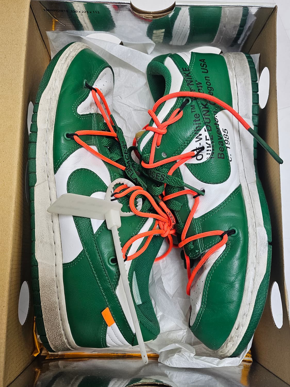 나이키 오프화이트 덩크 그린 상품이미지1