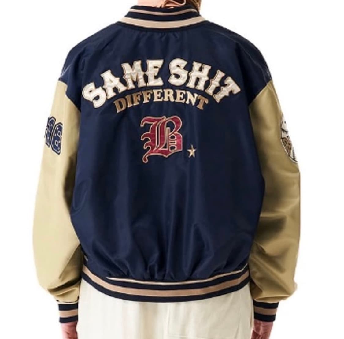 배디 베이스볼 바시티 자켓 m 카키 상품이미지2