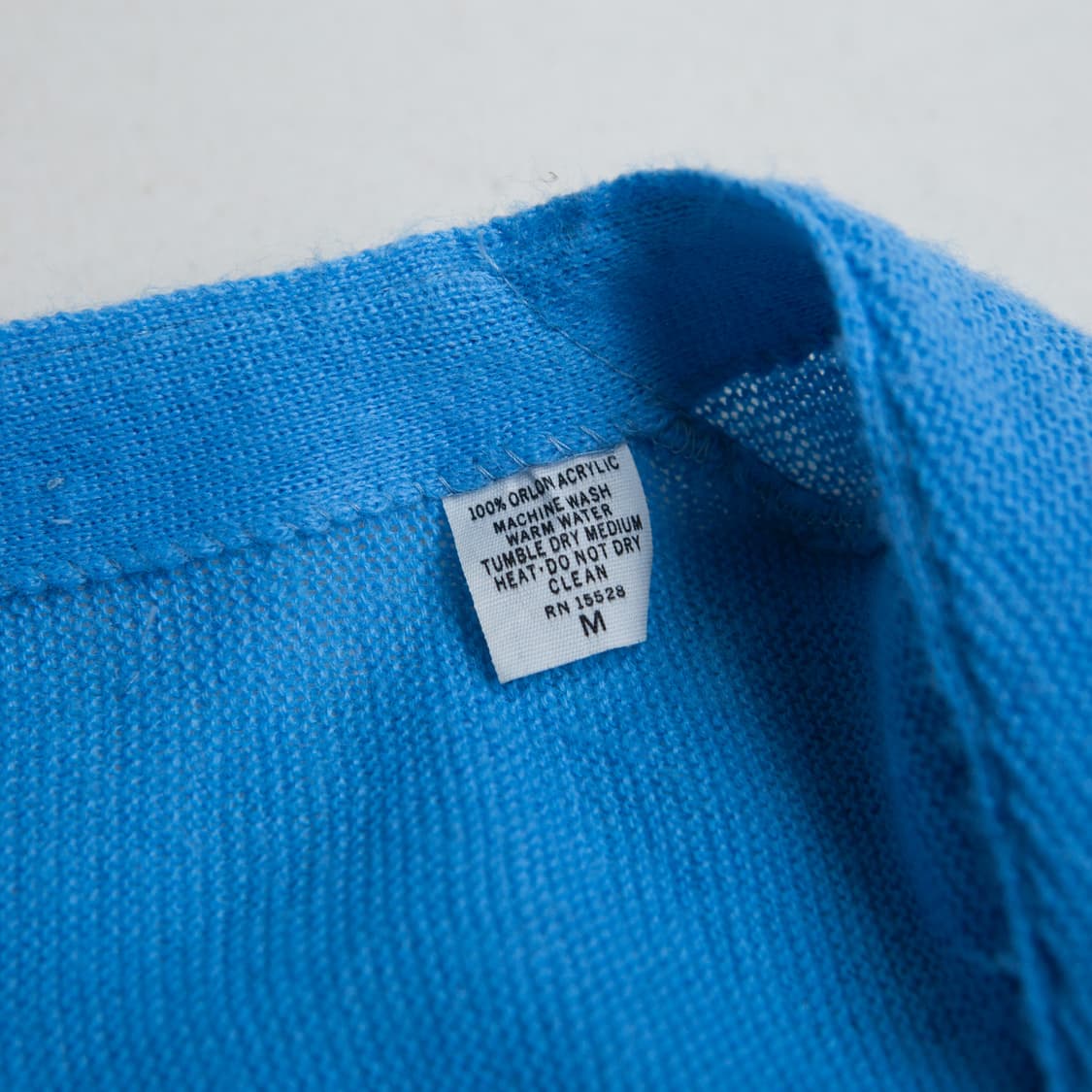 70s IZOD 라코스테 아크릴 가디건 스카이블루 상품이미지6