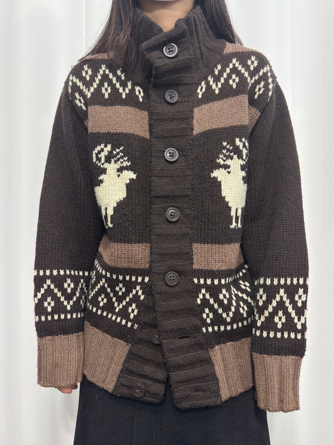 canadian sweater brown cardigan 상품이미지1