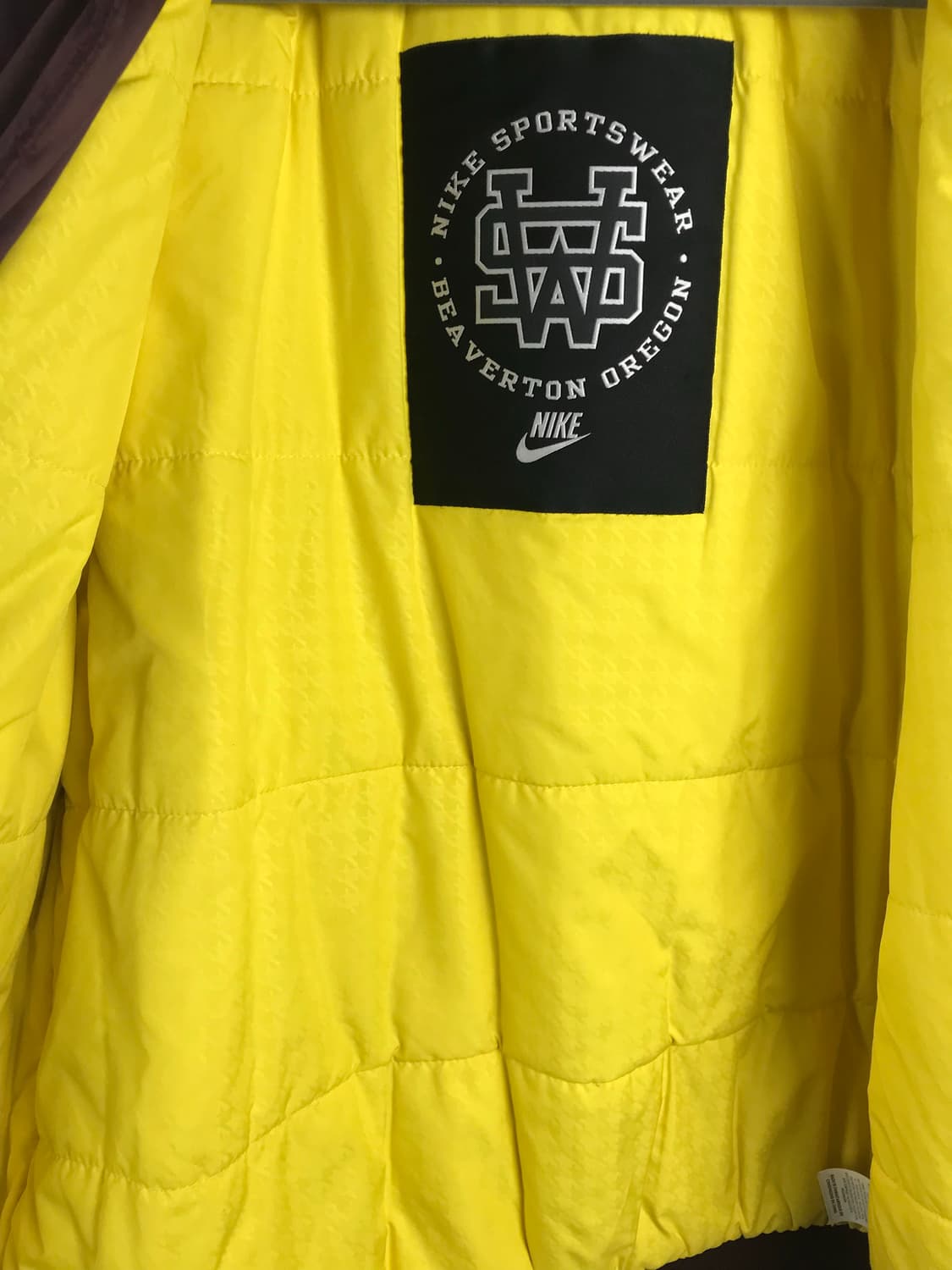 나이키 버건디 스우시 바시티자켓 스타디움 점퍼 야구잠바 블루종 ma-1 상품이미지6