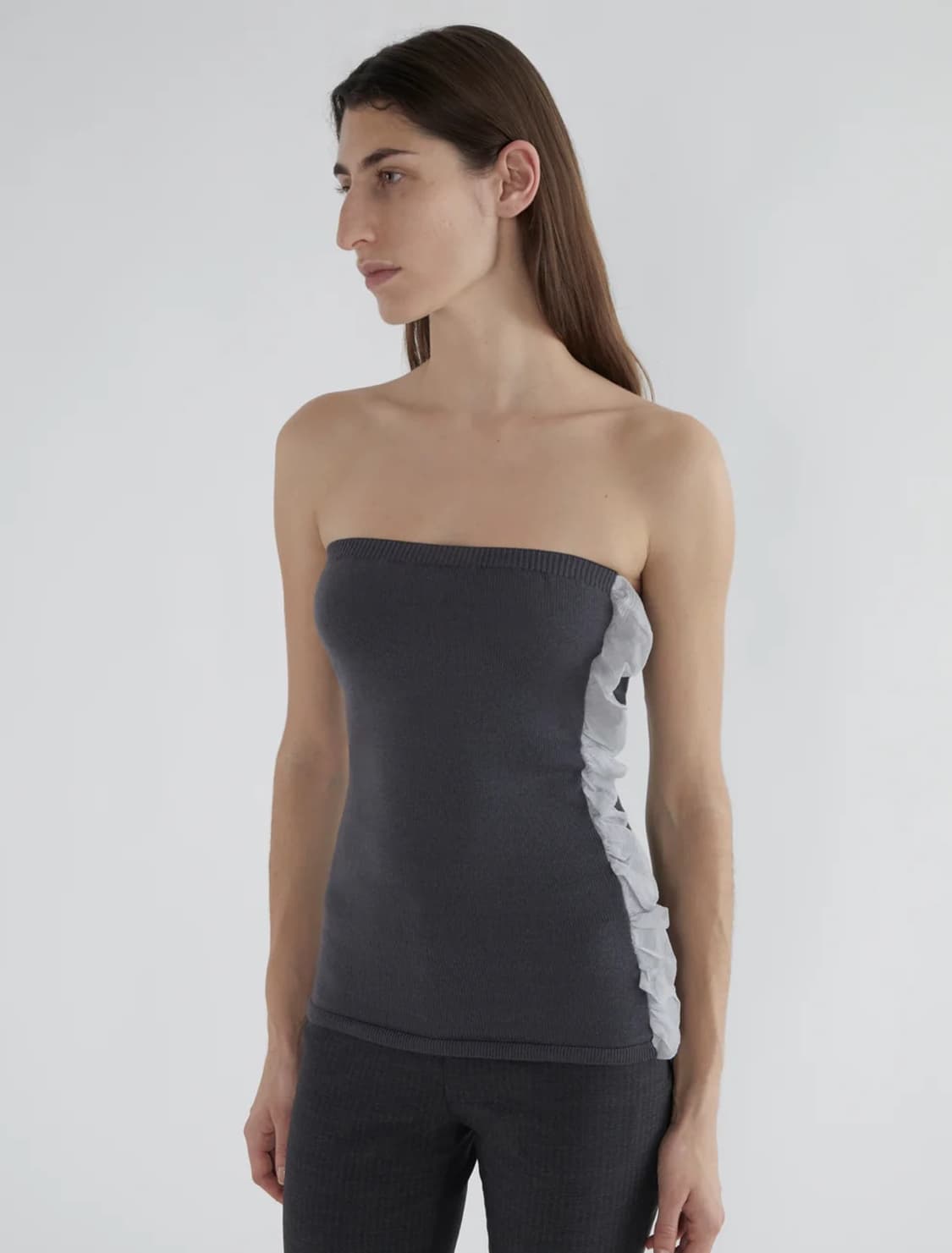 [S,M]팔로마울 Rombo 프릴 탑 상품이미지1