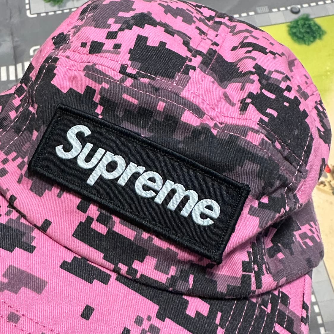 슈프림 NYCO 트윌 캠프캡 디지카모 핑크 17FW 상품이미지2
