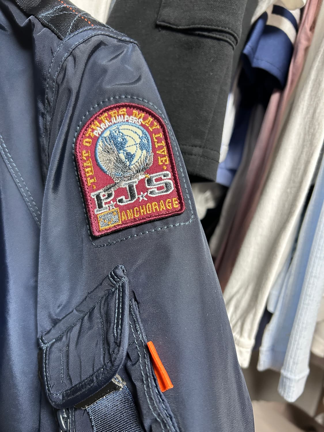 파라점퍼스 봄버 자켓 파이어 남색 L 상품이미지3