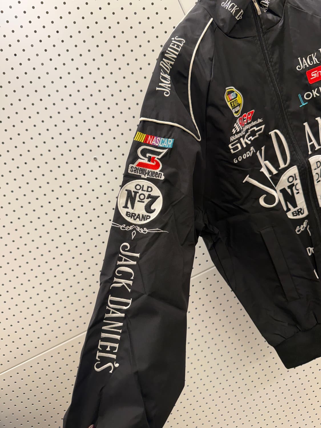 JH디자인 잭다니엘스 레이싱 자켓 블랙 U1638 상품이미지7