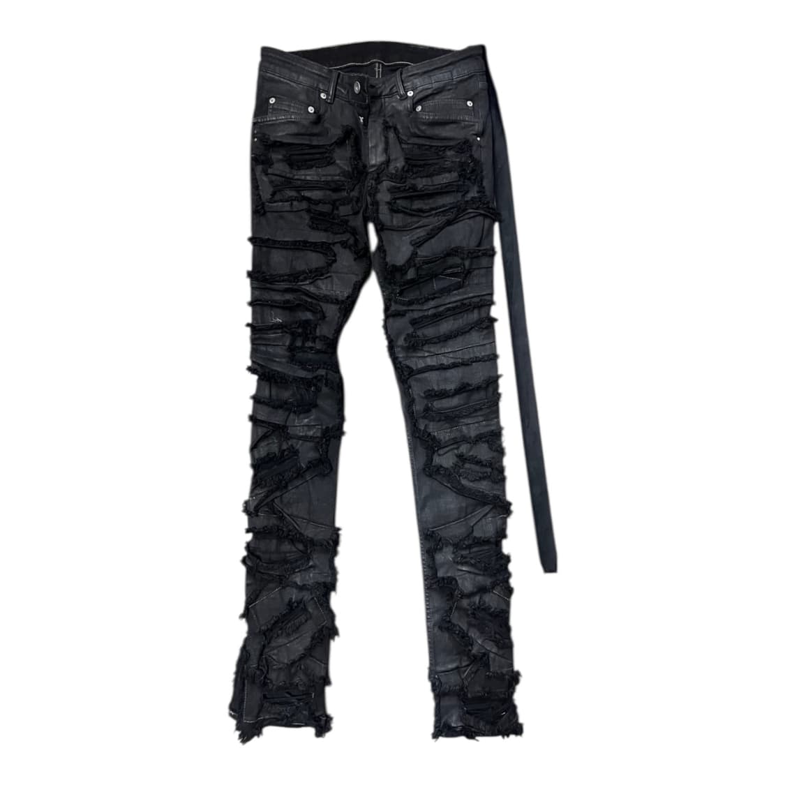 릭오웬스 타이론 컷 디스트레스 진 상품이미지1