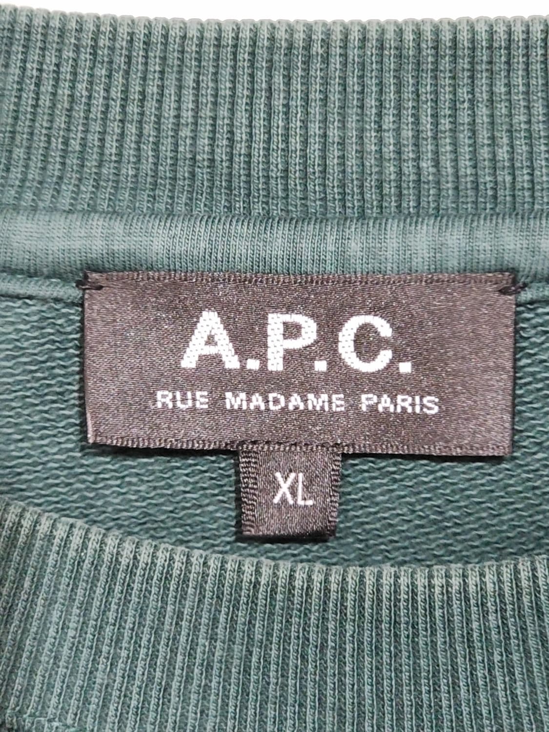 (XL) 아페세 빅로고 맨투맨 APC 스웨트 티셔츠 매장판  상품이미지3