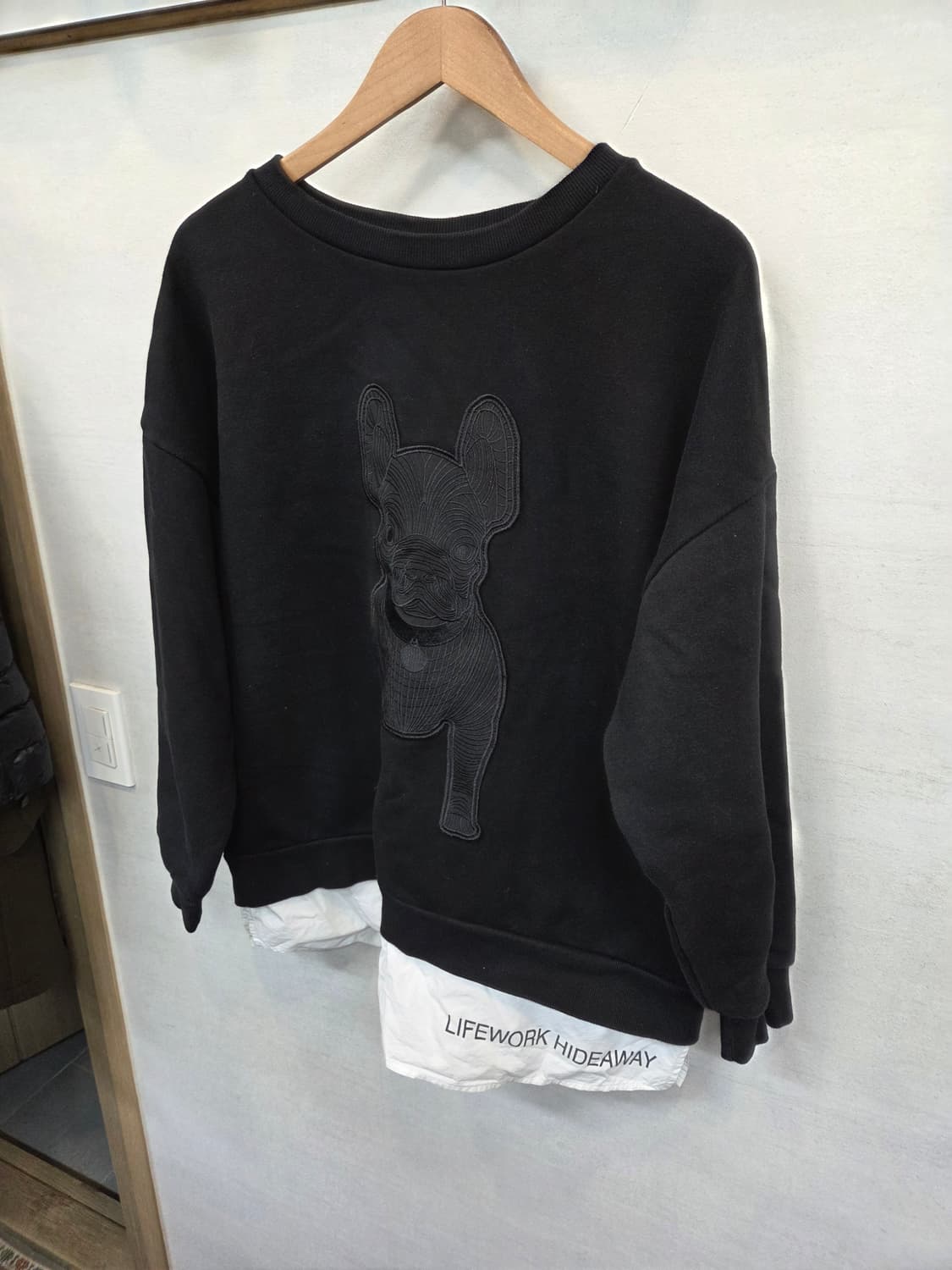 라이프워크 빅라독 레이어드 기모 맨투맨 프리  상품이미지6