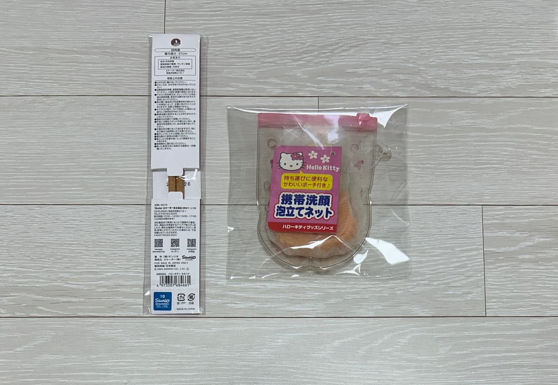 헬로키티 카오하나 나무젓가락 / 고전 스펀지 세트 상품이미지2