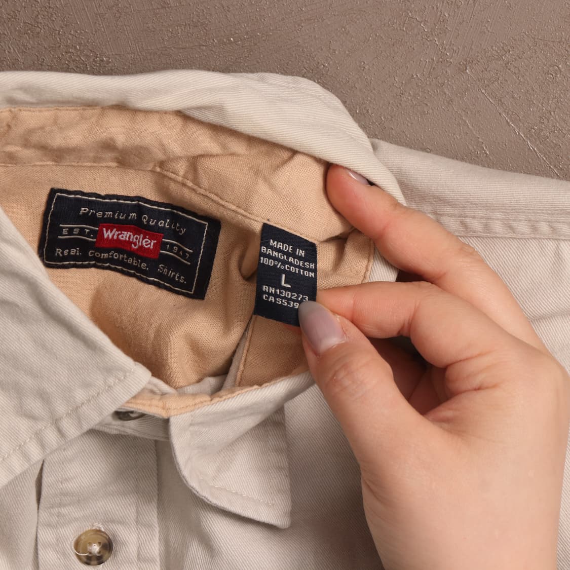 랭글러 코튼 워크셔츠 A1566 상품이미지4