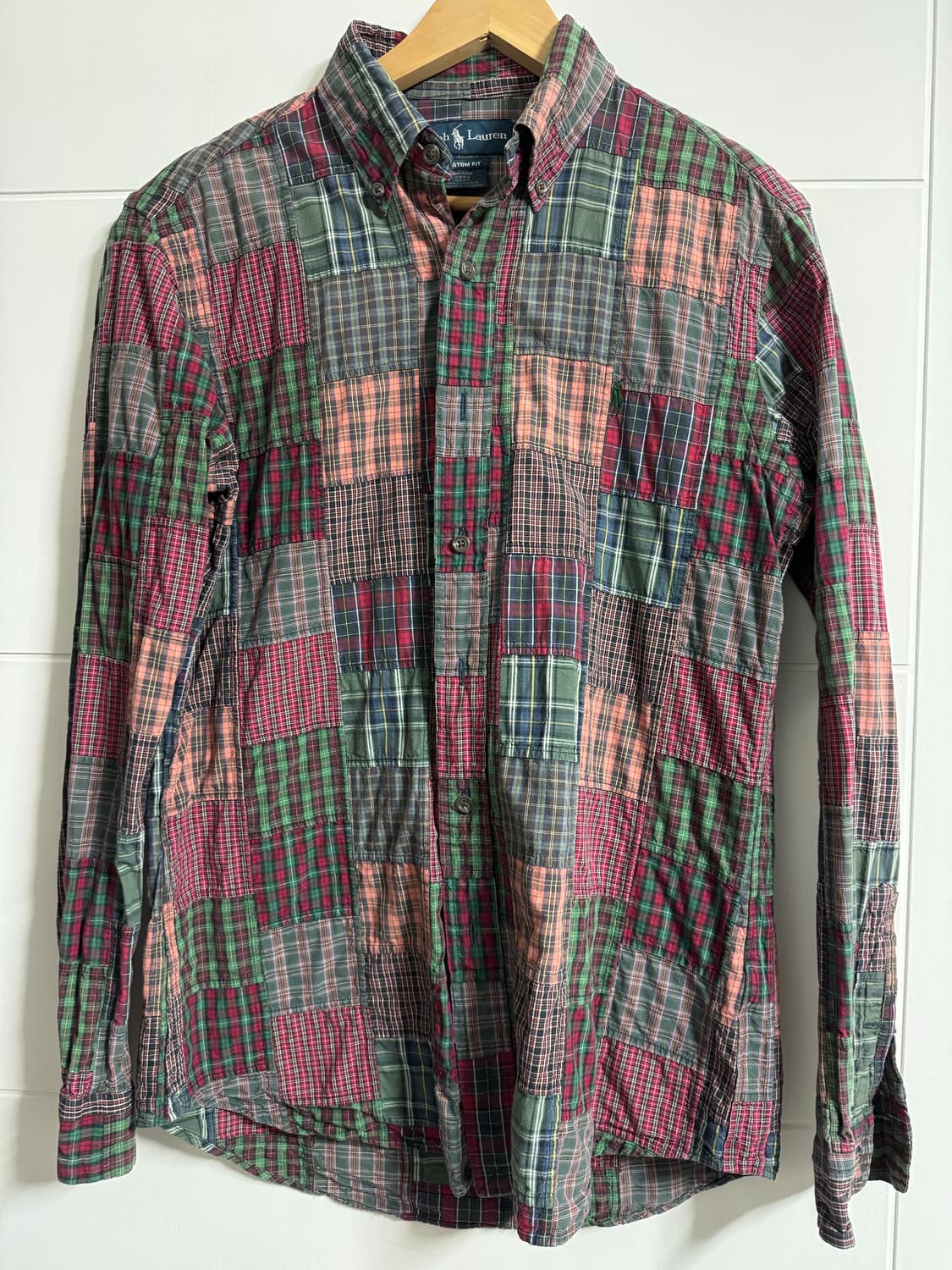 폴로 패치워크 셔츠 M 상품이미지1