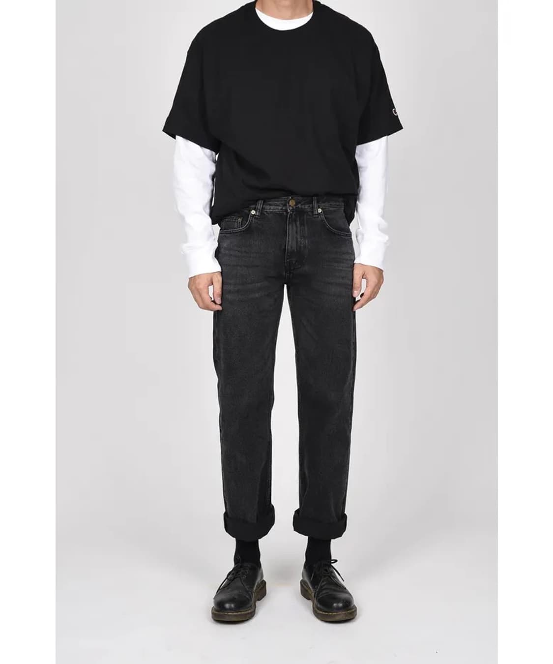 모드나인 헬 하운드 블랙 데님 청바지 상품이미지1