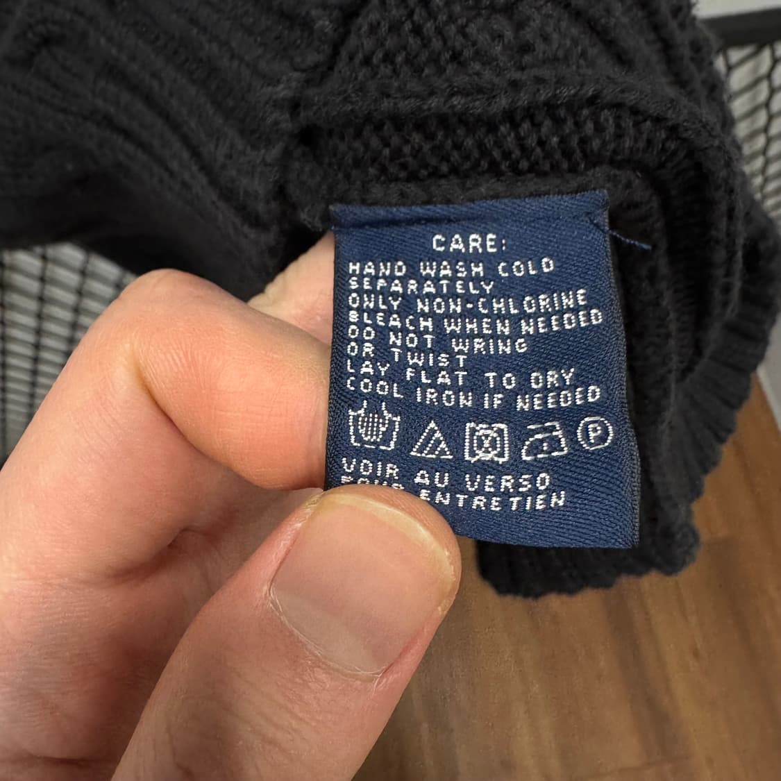 폴로 랄프로렌 케이블 니트 핑크 포니 포인트 블랙 상품이미지7