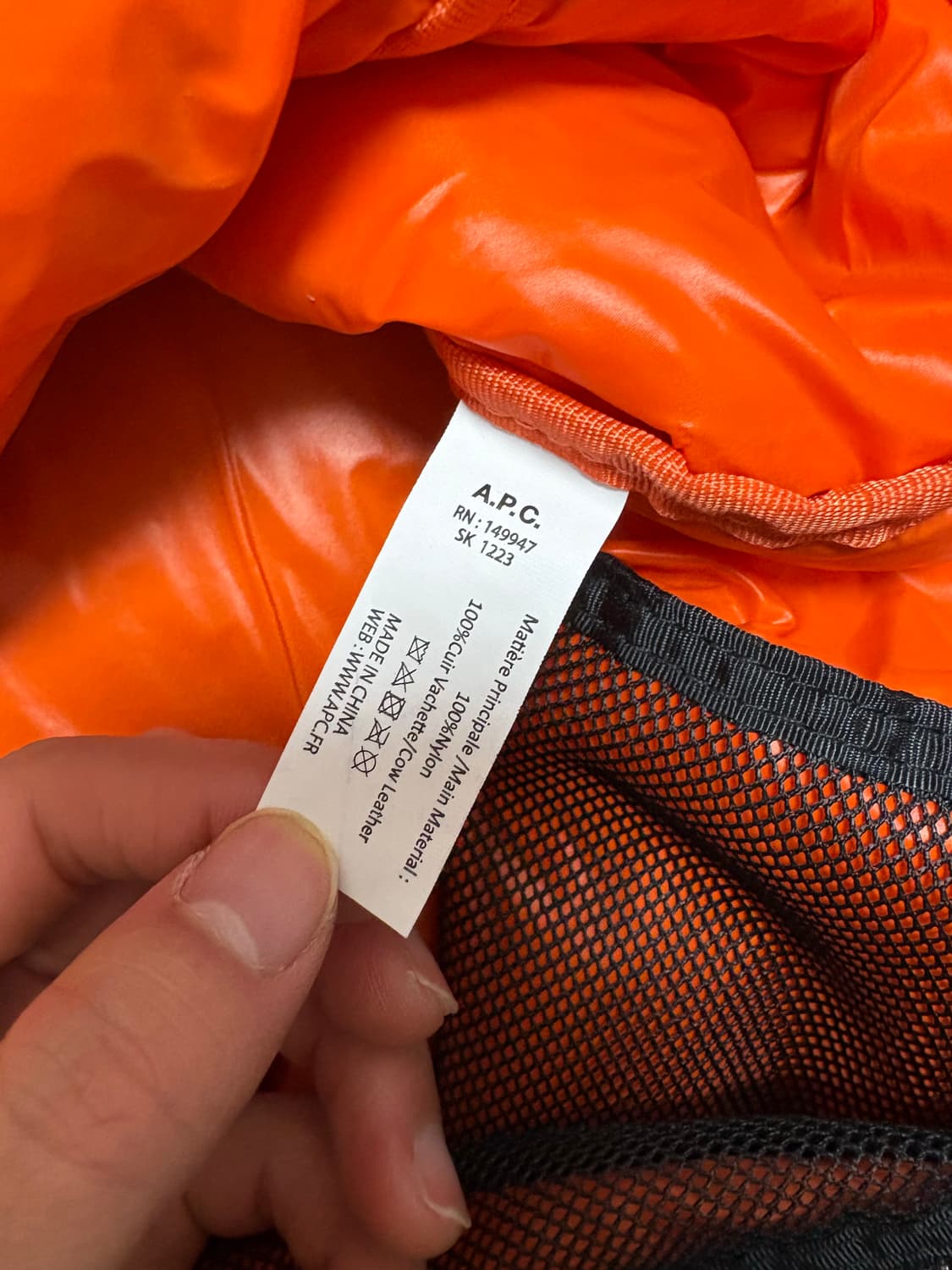 아페쎄 파일럿 봄버 백 블랙 상품이미지6