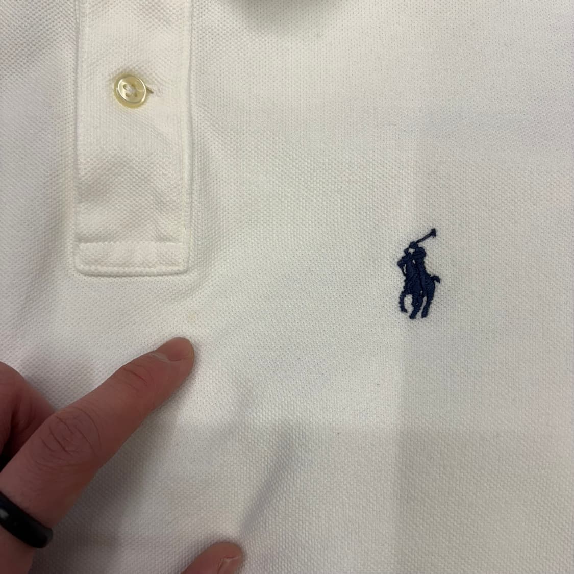 S 폴로랄프로렌 화이트 카라 반팔티  상품이미지6