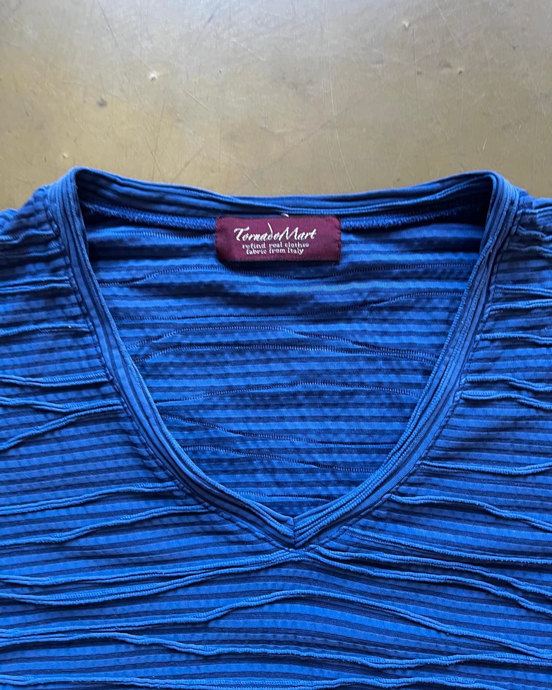 TORNADO MART Archive 1/2 Pleats T-Shirt 상품이미지4