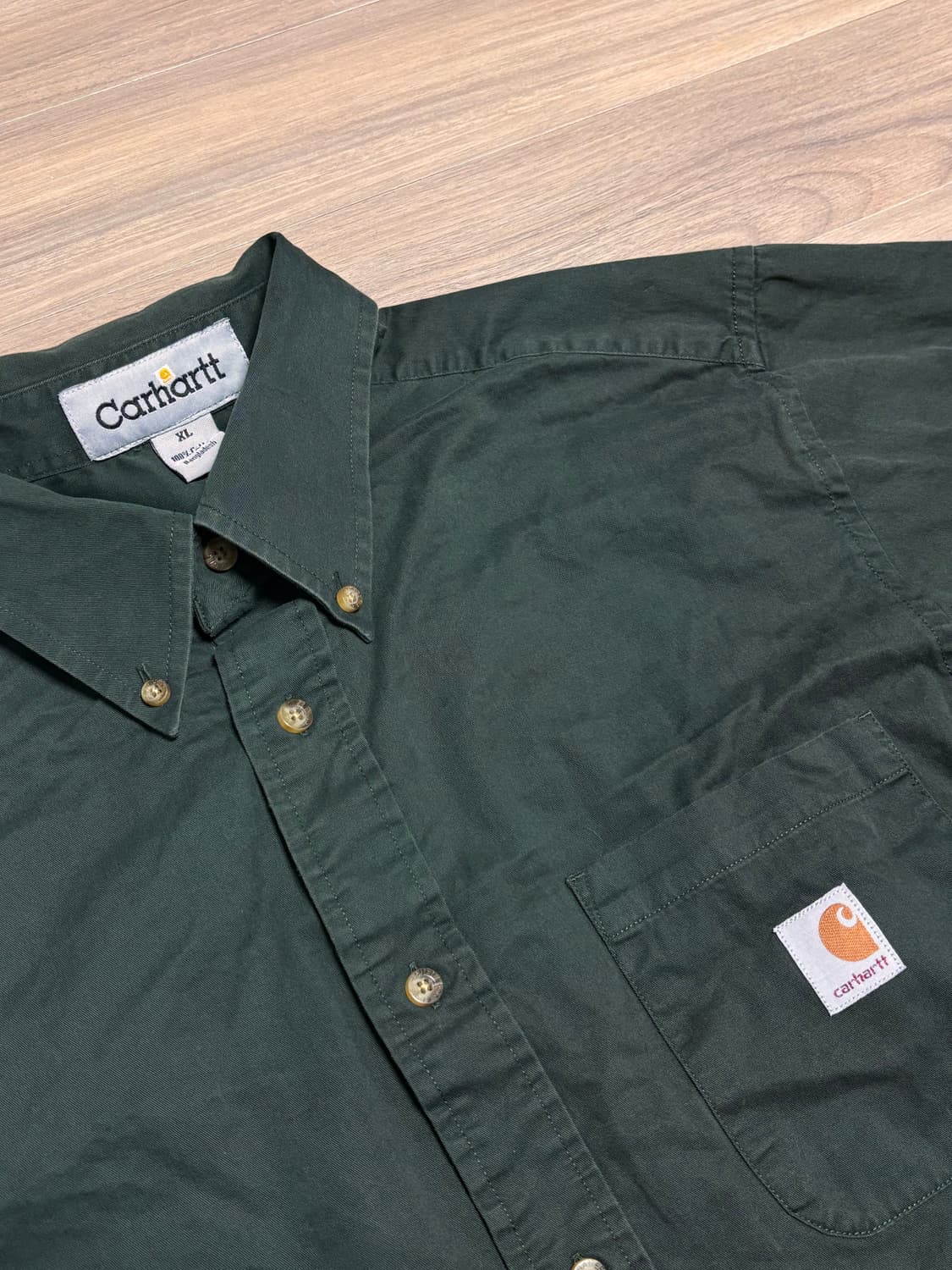 칼하트 셔츠 XL 딥 카키 상품이미지2