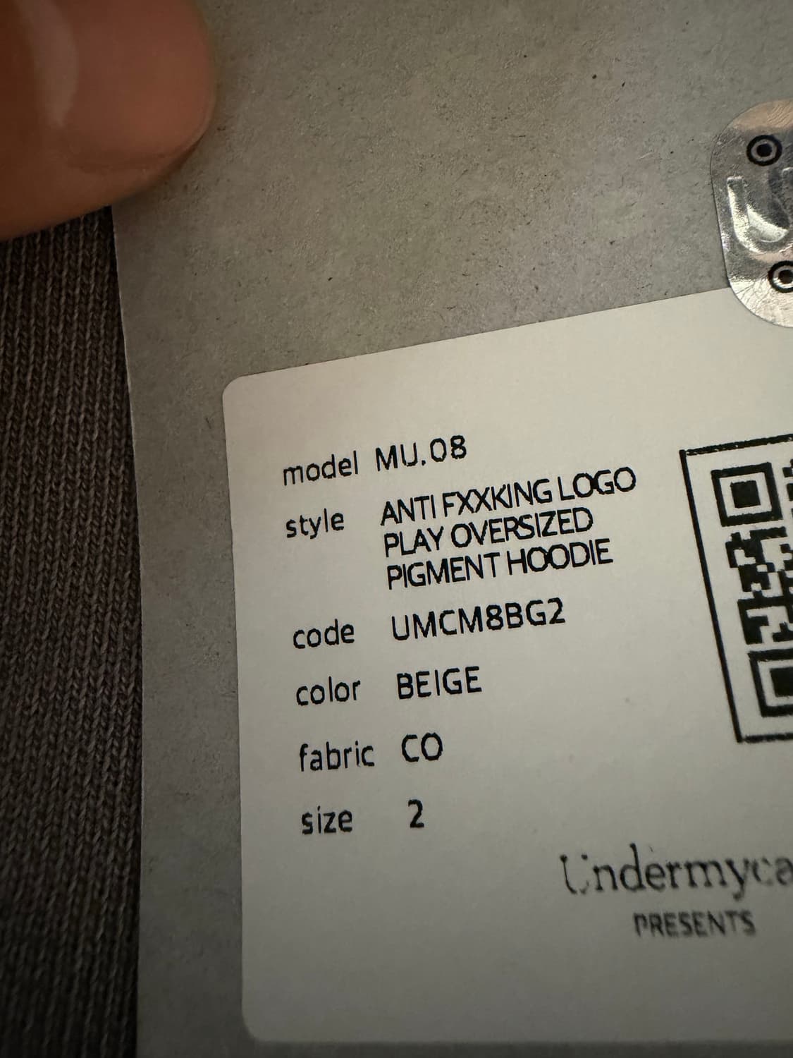 언더마이카 후드  상품이미지2