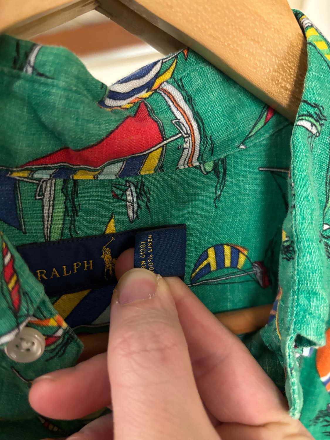 폴로 랄프로렌 요트패턴 린넨셔츠 상품이미지4